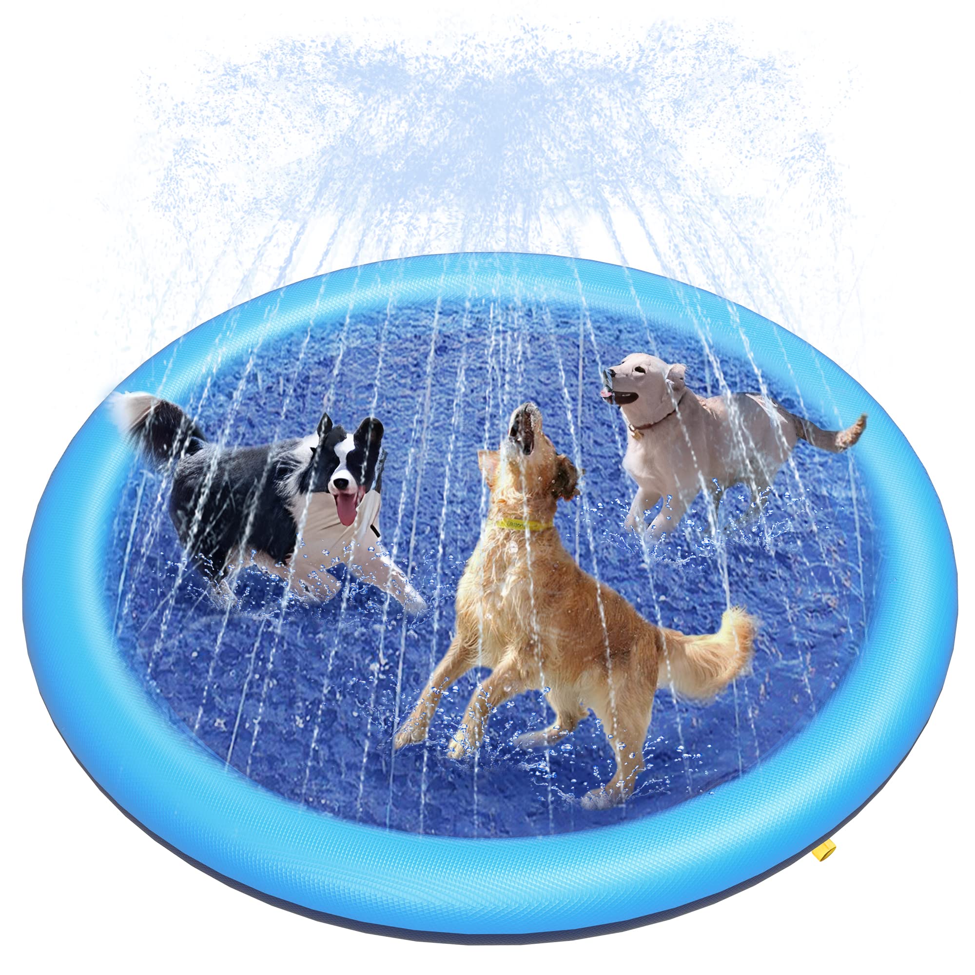 Outdoor Rug Waterproof - Tappetino Spruzzatore per Cani, Giocattolo Piscina