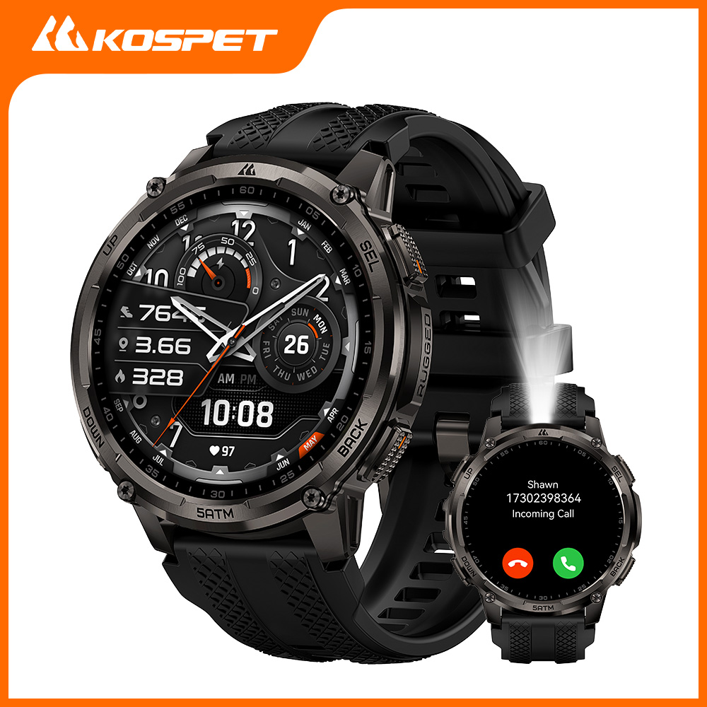 Outdoor Rug Waterproof - KOSPET TANK T4C Smartwatch Orologio robusto