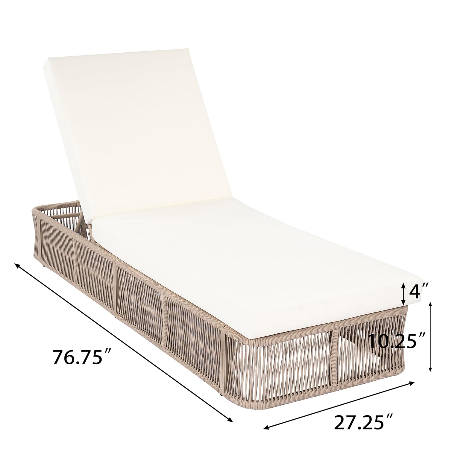 Sedia a Sdraio in Corda Intrec - Outdoor Furniture Without Cushions recensione e prezzo