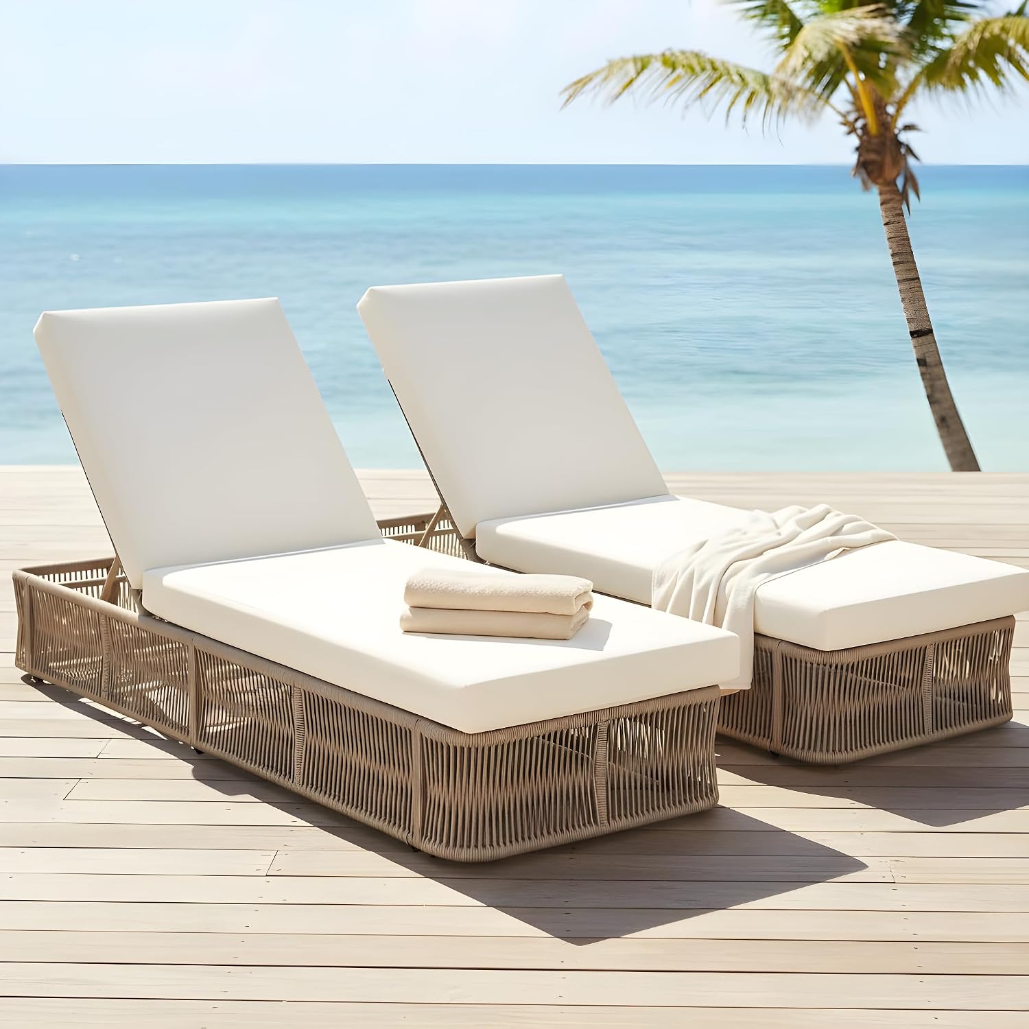 Sedia a Sdraio in Corda Intrec - Outdoor Furniture Without Cushions recensione e prezzo