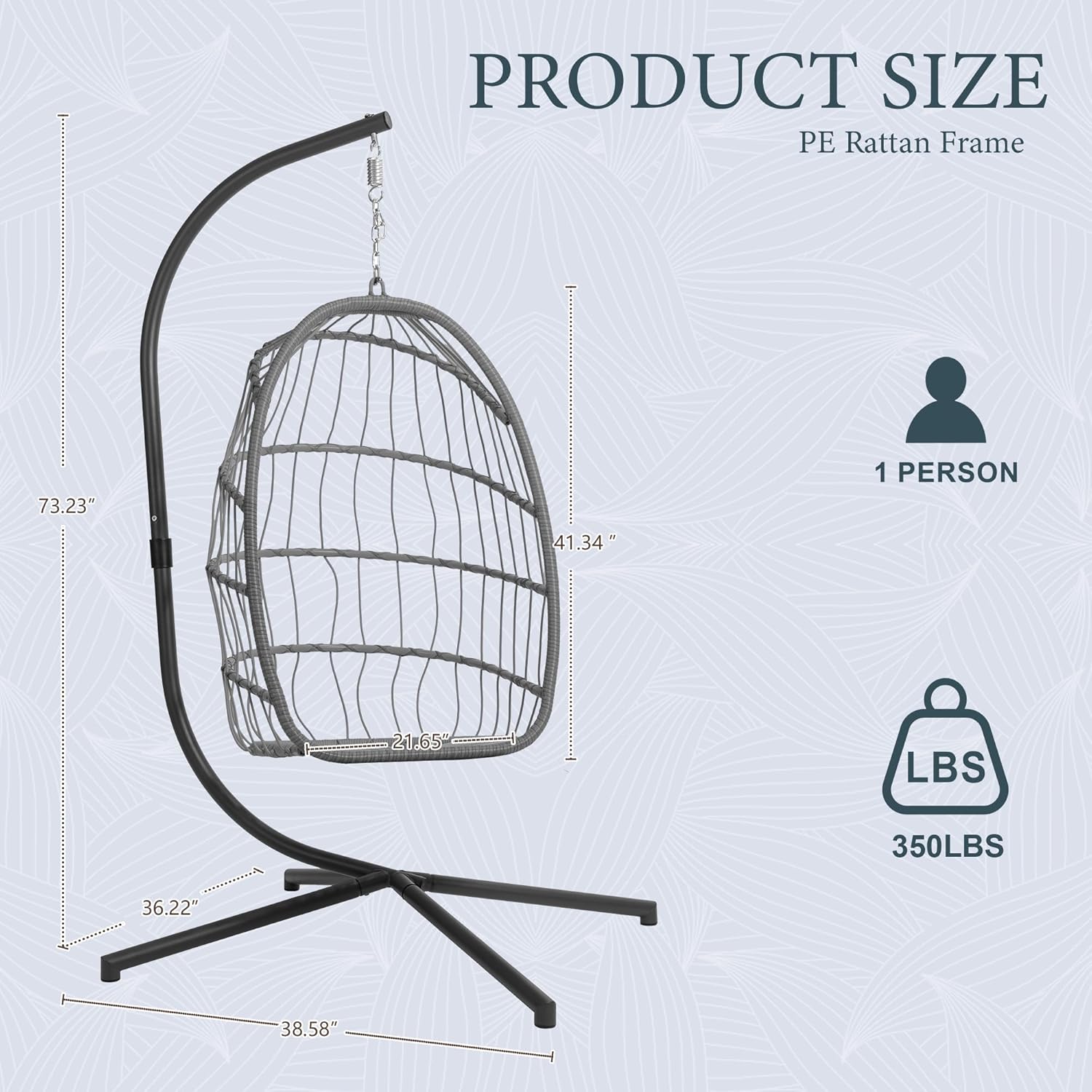 Sedia a dondolo sospesa per in - Hanging Egg Chair recensione e prezzo