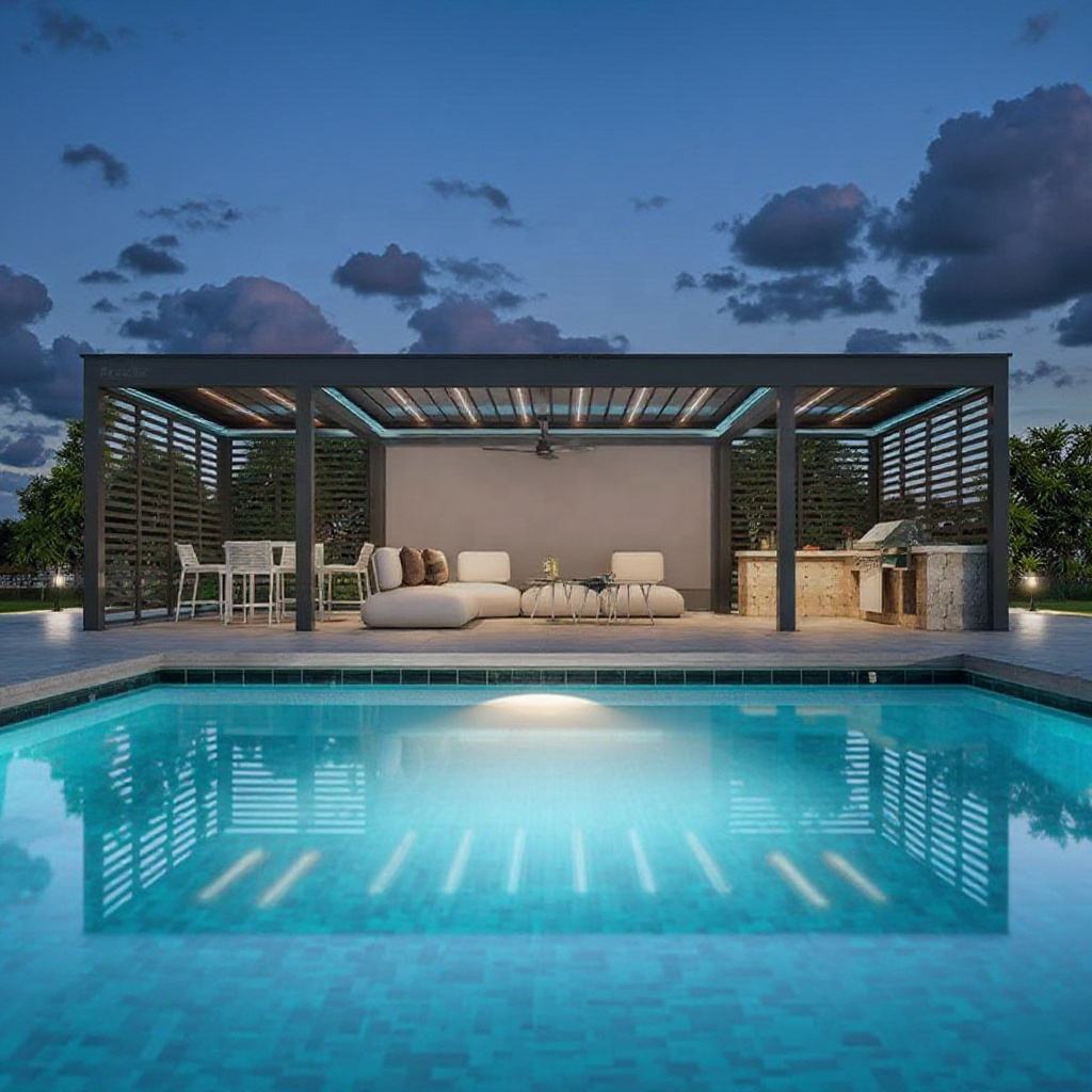Pergola Rettangolare in Lega d - Outdoor Furniture Aluminium recensione e prezzo