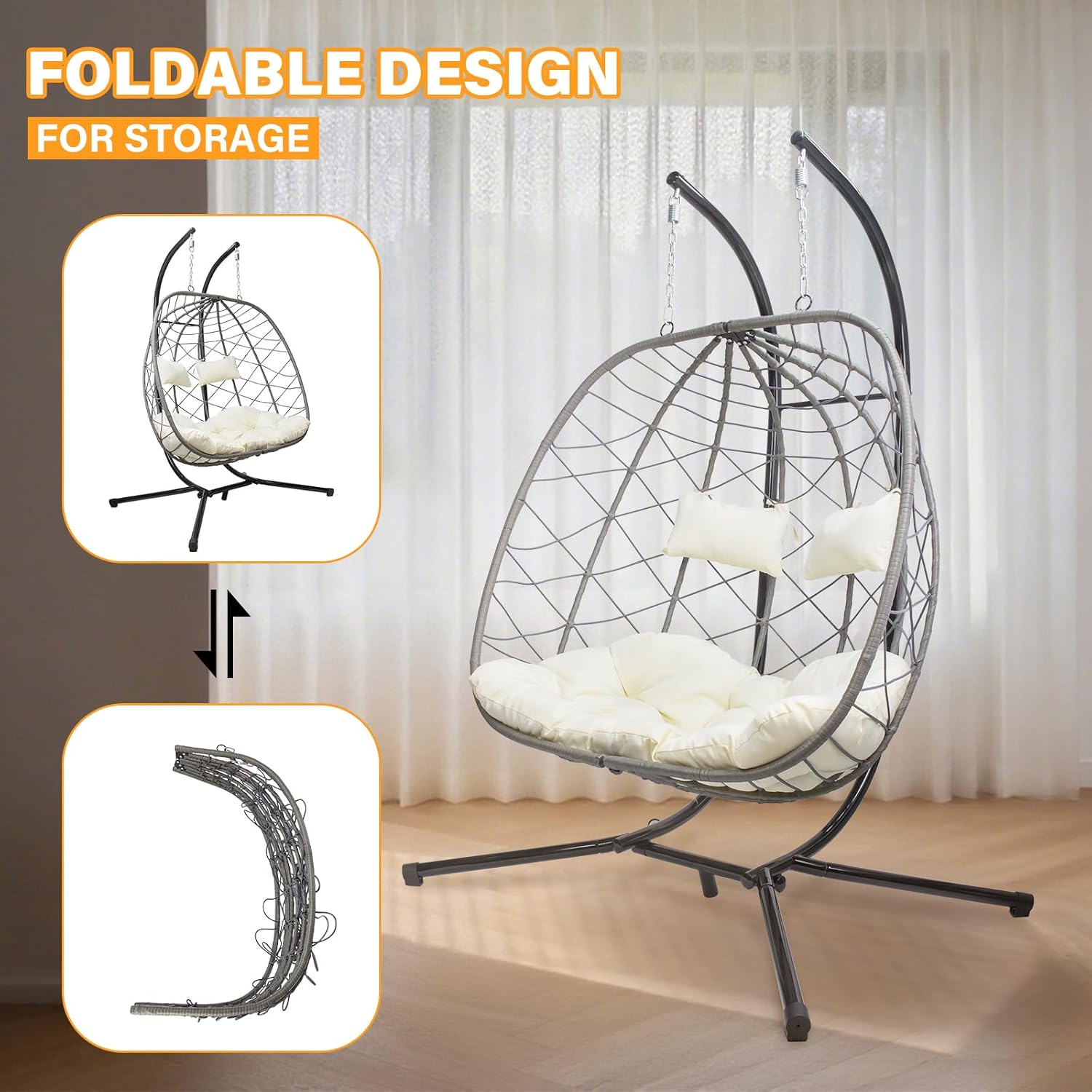 Sedia a dondolo a forma di uov - Hanging Egg Chair recensione e prezzo