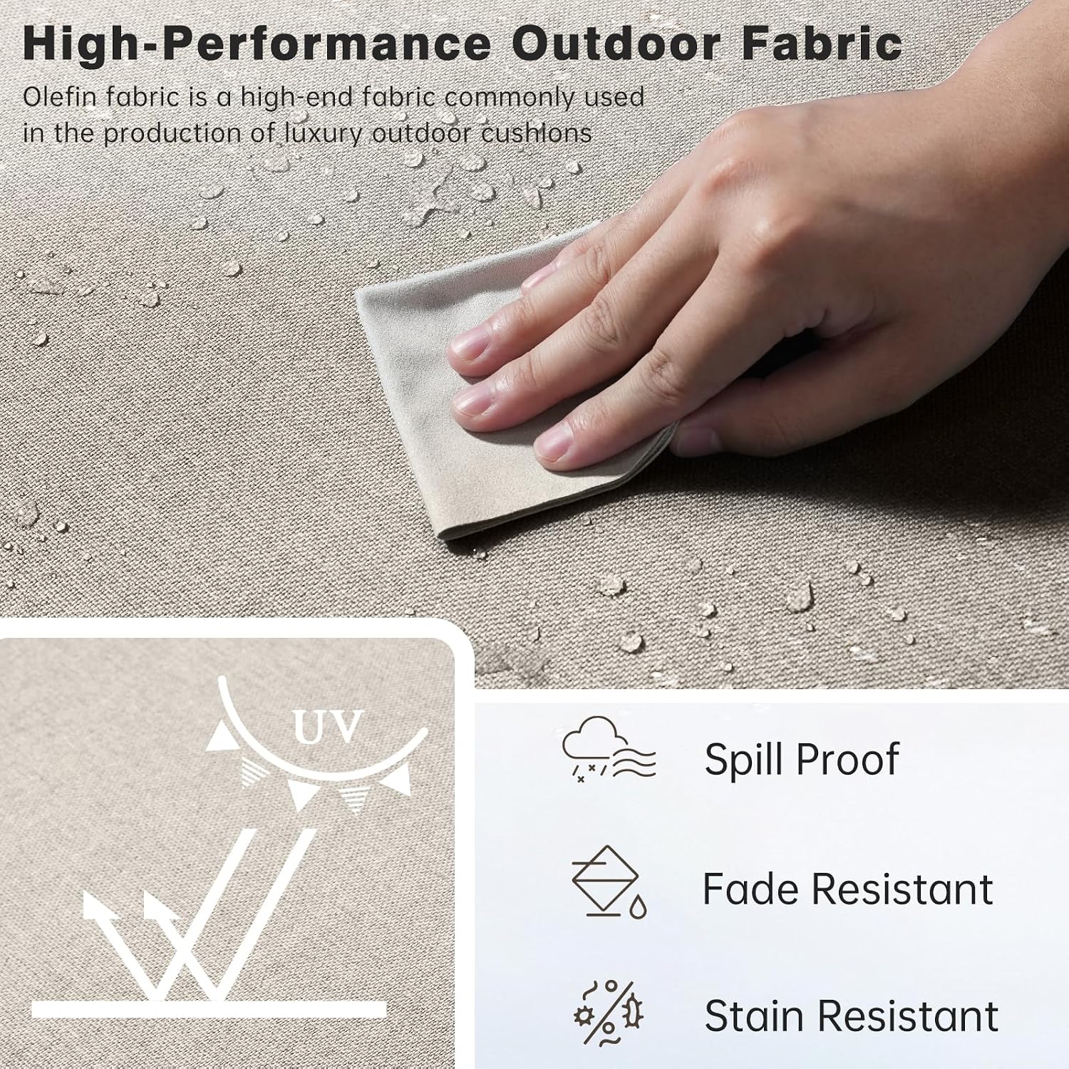 Set di Cuscini da Esterno Spes - Outdoor Furniture Cushions 24 X 24 recensione e prezzo